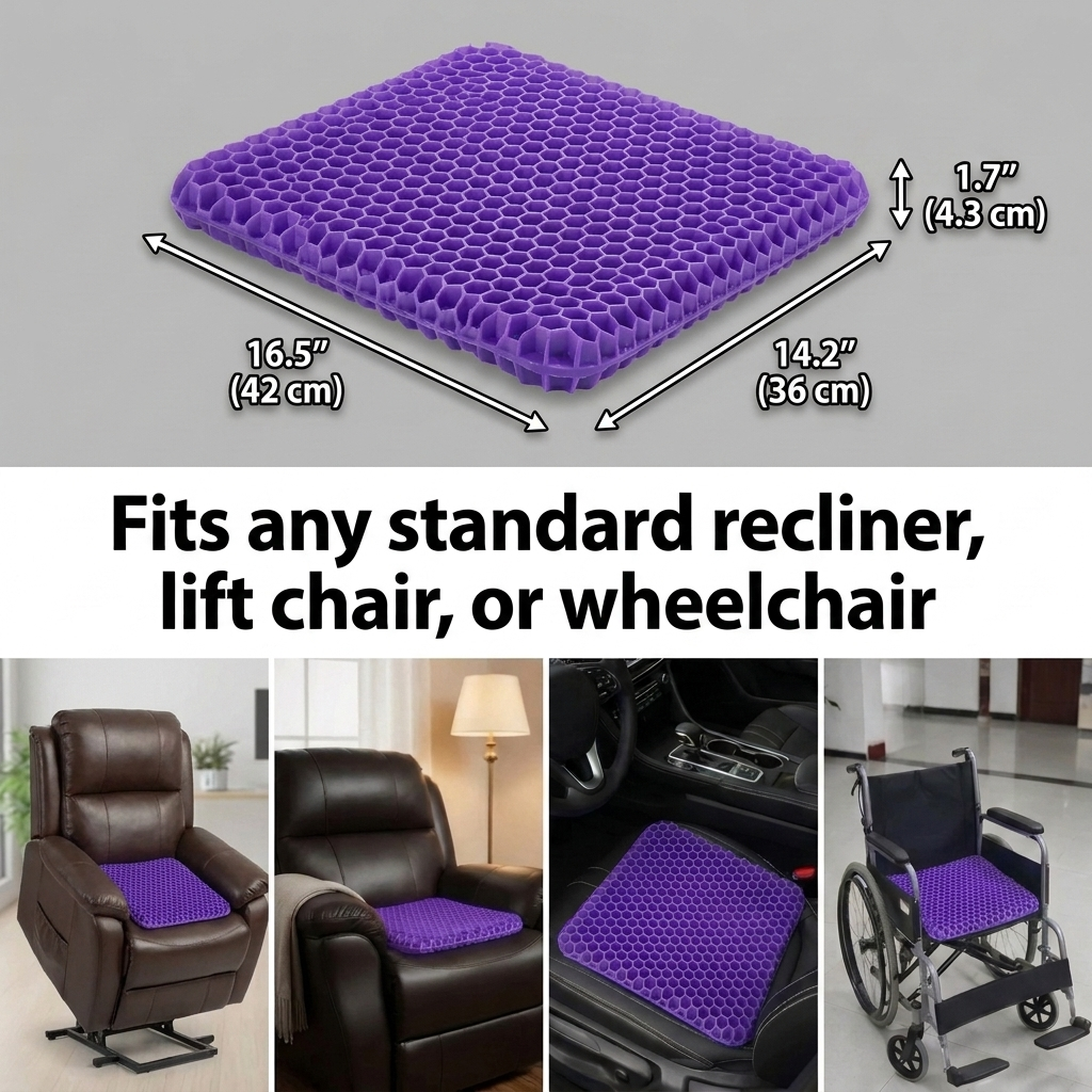 Double-Thick Hexa gel Seat Cushion
