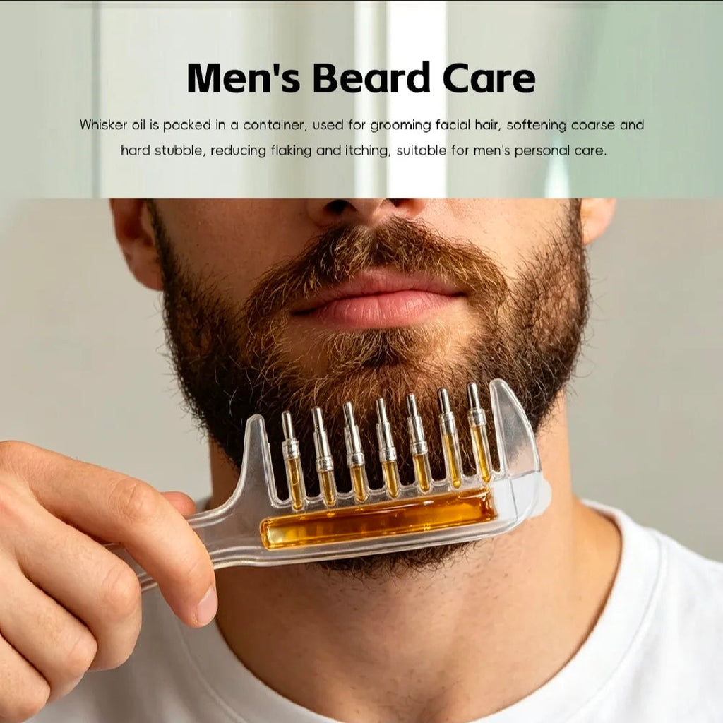 2 in 1 Crystal Oil & Serum Applicator Comb