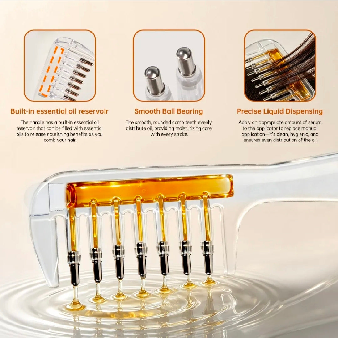 2 in 1 Crystal Oil & Serum Applicator Comb