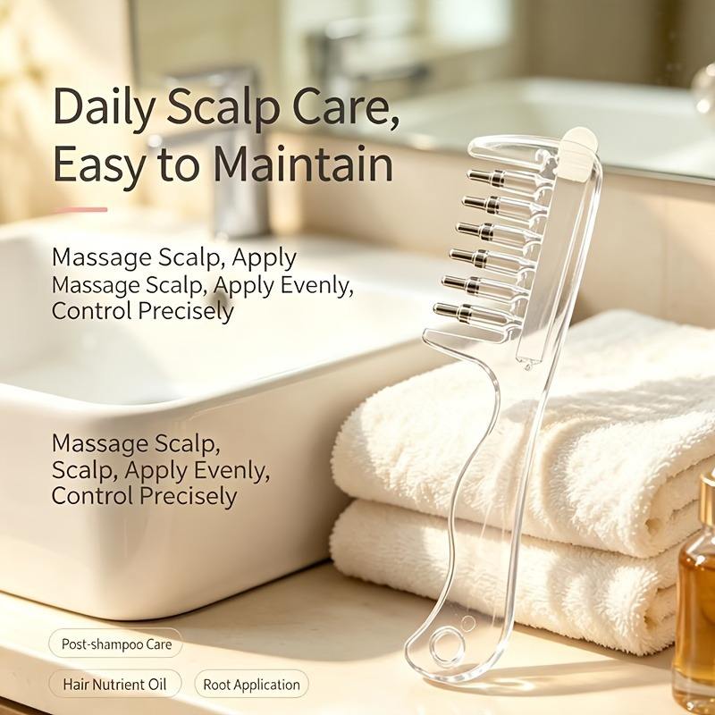 2 in 1 Crystal Oil & Serum Applicator Comb