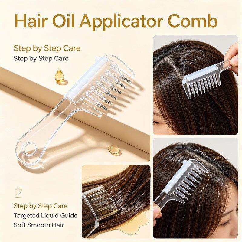 2 in 1 Crystal Oil & Serum Applicator Comb